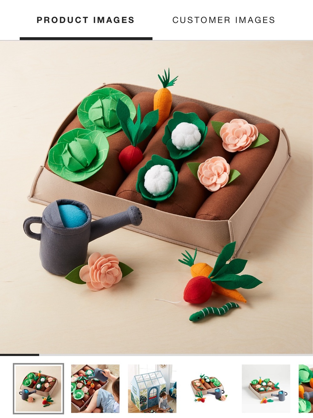 Crate & Barrel Kids Felt Garden